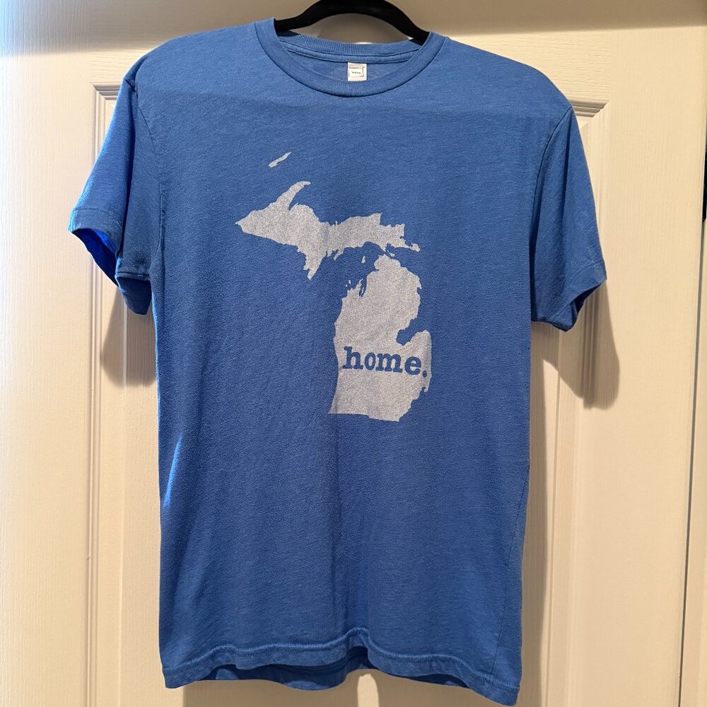 The Home T | Michigan Home Unisex/Men's T-shirt | Blue | Size: M